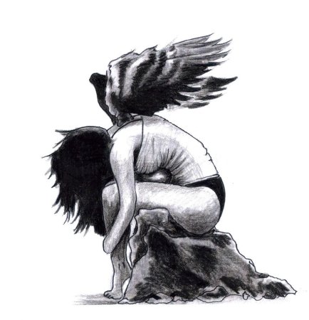 Девушка с крыльями