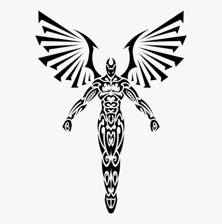 Тату трайбл ангел