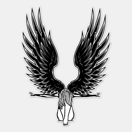 Крылья падшего ангела тату