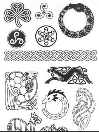 Зооморфный орнамент кельты