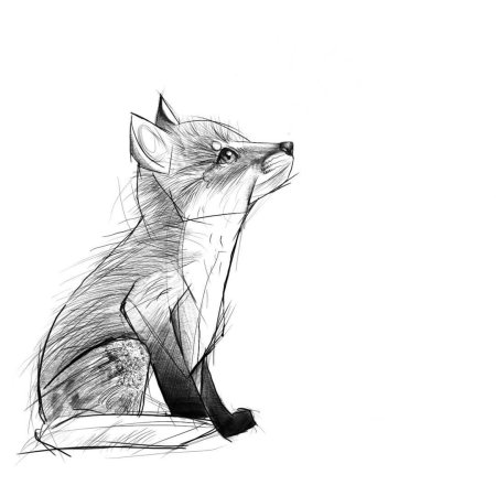 Графичная лиса