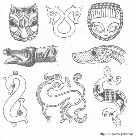 Скифский звериный стиль тату