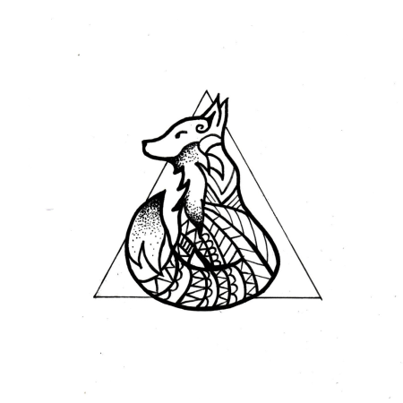 Тату эскизы лиса маленькие