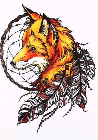 Лис Ловец снов тату