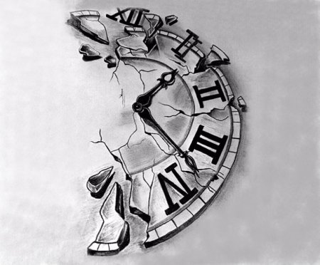 Часы тату эскиз