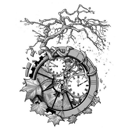 Эскизы часов для тату