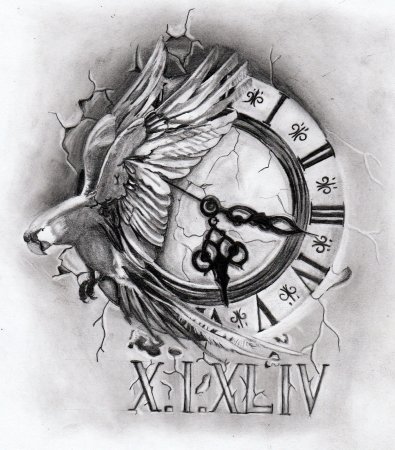 Часы эскиз