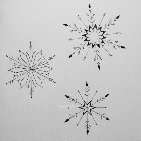 Снежинка набросок