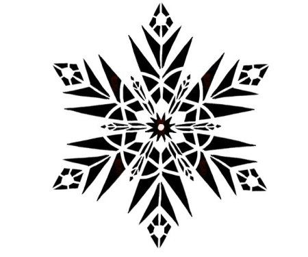 Тату Снежинка