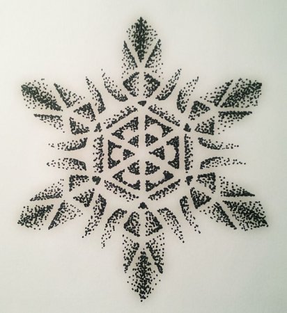 Тату Снежинка