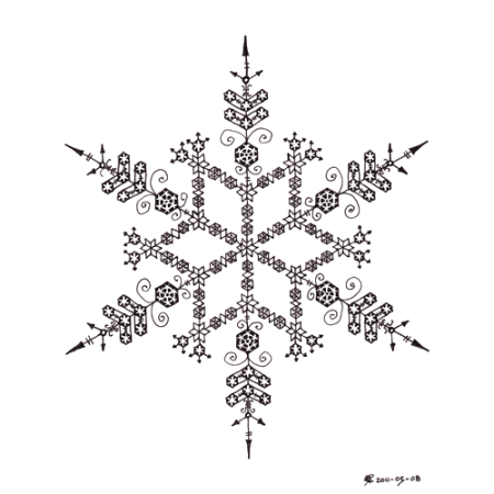 Снежинка из точек