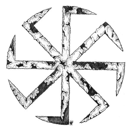 Восьмилучевой Коловрат тату