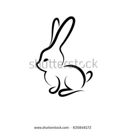 Кролик для тату знак
