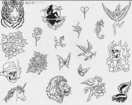 Эскизы татуировок небольшие