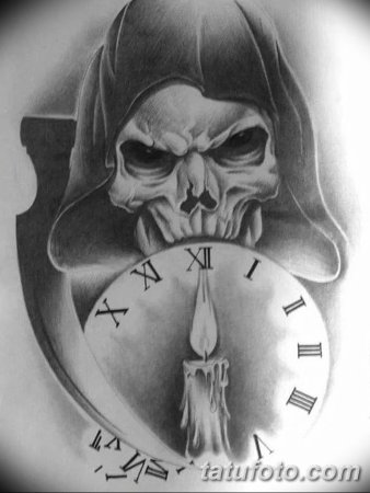 Ангел смерти тату эскиз