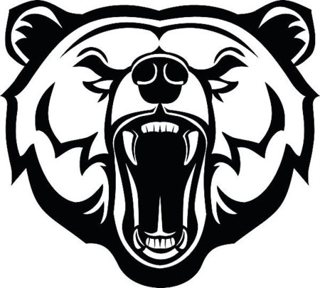 Стилизованная морда медведя