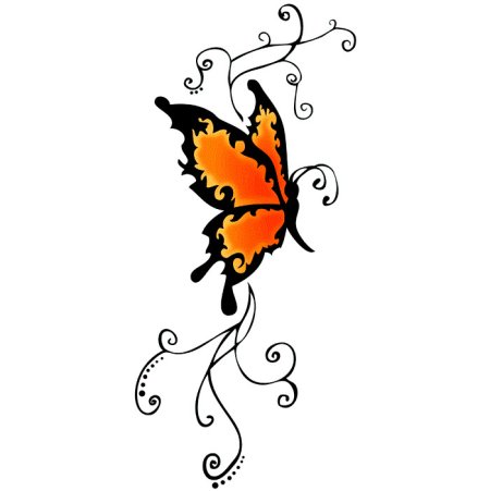 Тату бабочки эскизы цветные