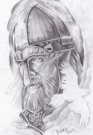 Богатырь эскиз