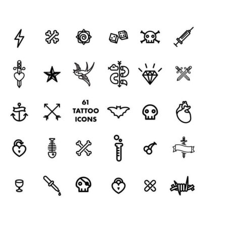 Мелкие тату эскизы на пальцы