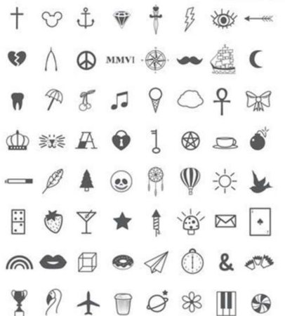 Тату на пальцах эскизы