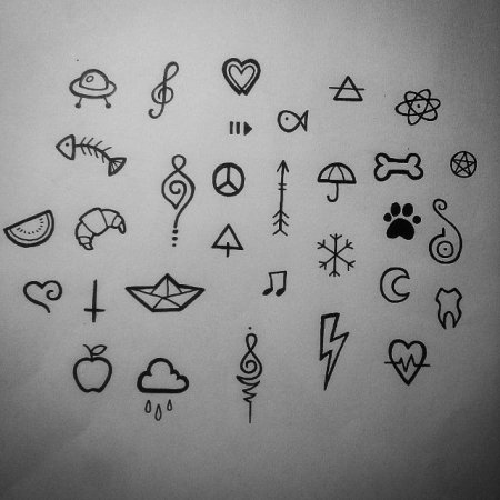 Эскизы тату маленькие