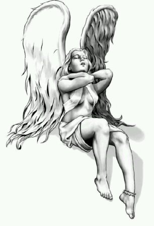 Тату ангела эскизы