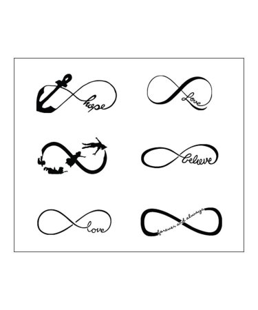 Маленькие тату бесконечность