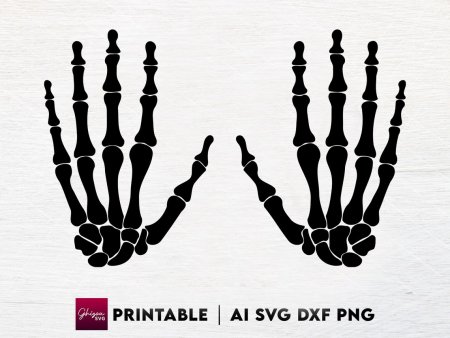 Рука скелета вектор