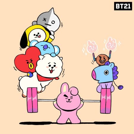 Персонажи БТС bt21 тата и куки