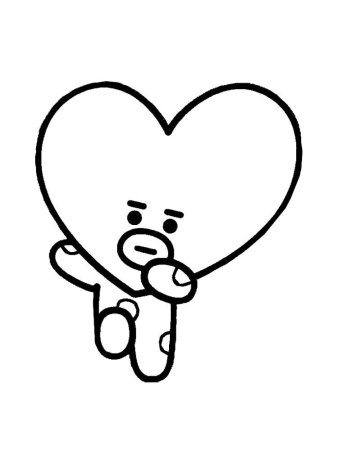 BTS bt21 раскраска