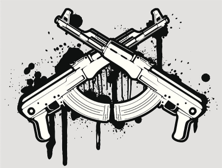 АК 47 вектор