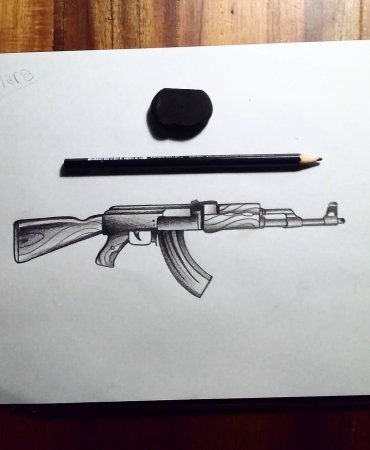 Эскиз тату автомат