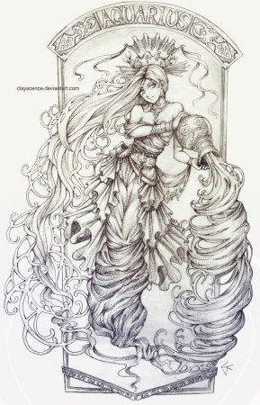 Водолей эскиз