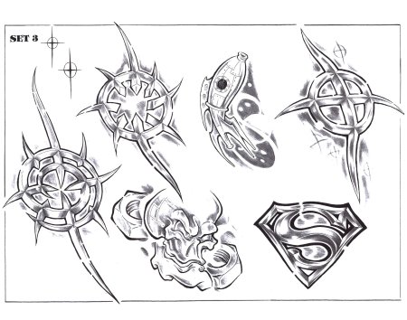 Тату браслет на руке эскиз