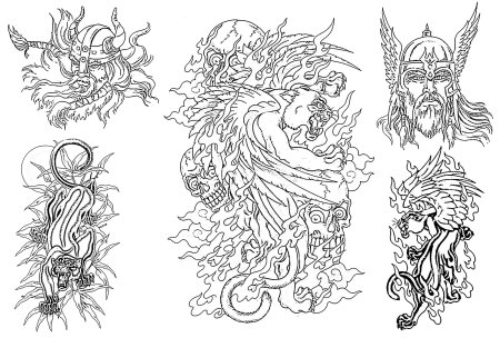 Тату Чикано с игральными картами