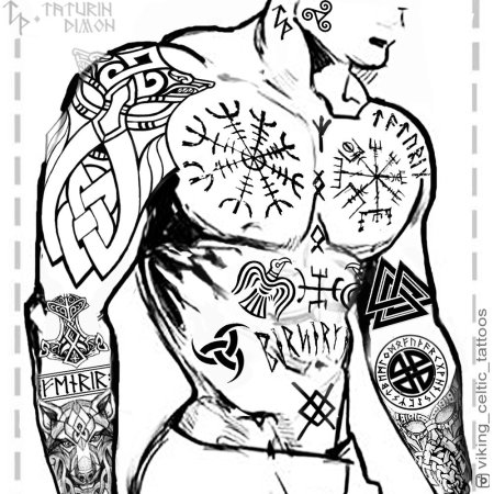 Полурукав тату мужские эскизы