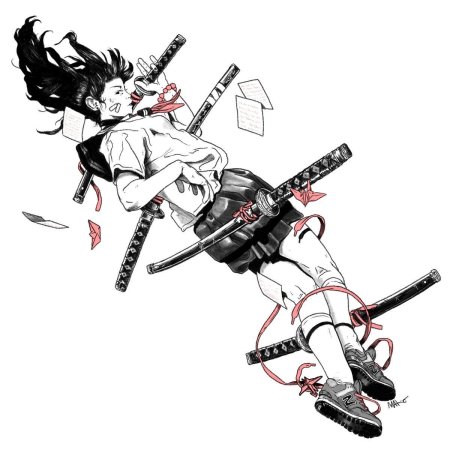 Аниме Манга катана