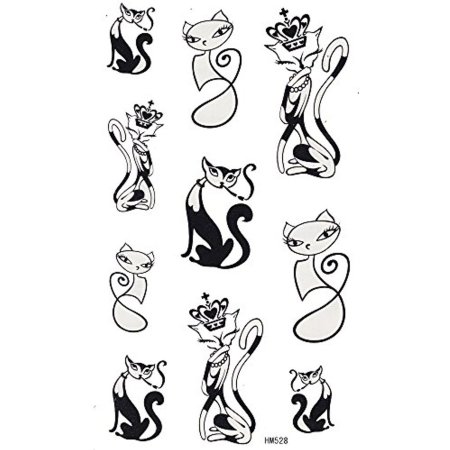 Кошечка тату эскиз