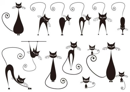 Стилизованные кошки