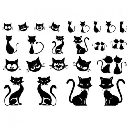 Лёгкие и красивые тату кошечка