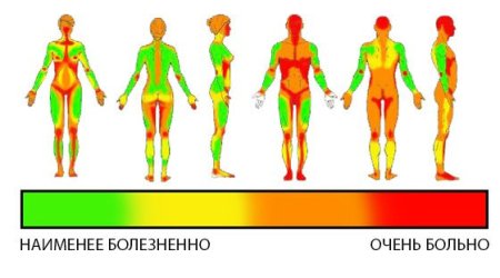 Болезненные места для татуировок