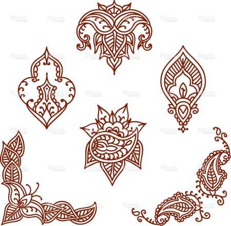 Тату восточные узоры