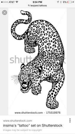 Наклейка леопард