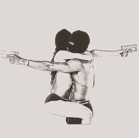 Тату парень и девушка эскиз