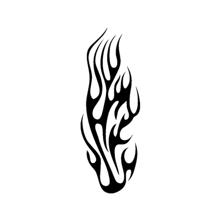 Тату трайбл пламя