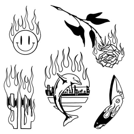 Тату эскизы простые