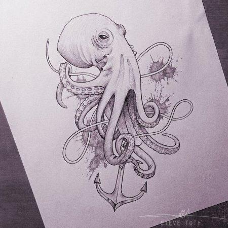 Якорь и осьминог