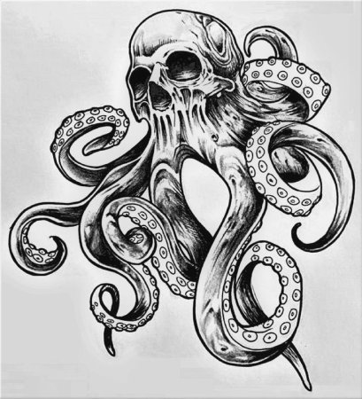 Осьминог Кракен осьминог Tattoo