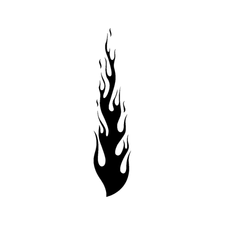 Огонь трафарет