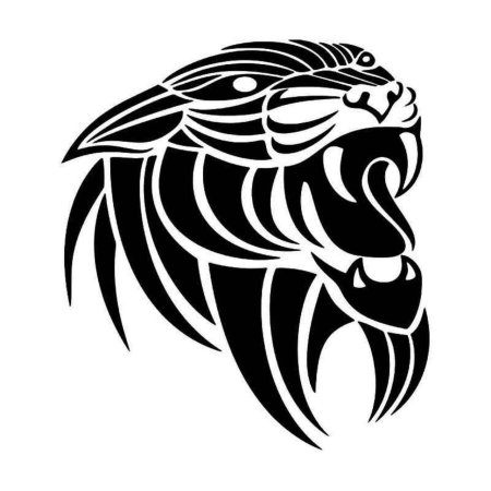 Тату черно белое